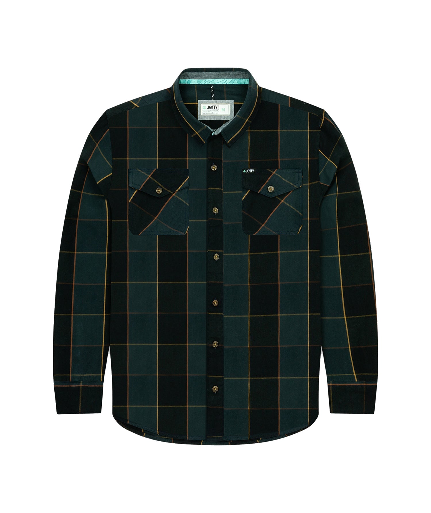 Jetty Breaker Flannel Shirt Charcoal S