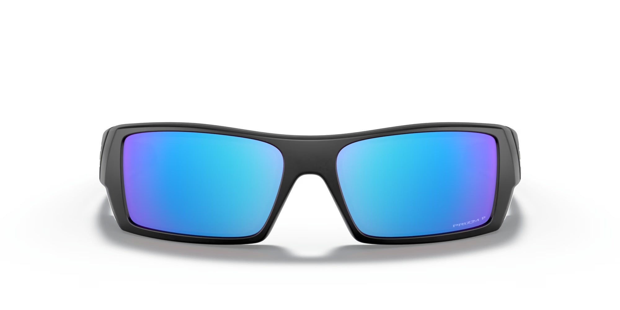 Oakley Gascan Polarized Sunglasses Matte Black Prizm Sapphire Square