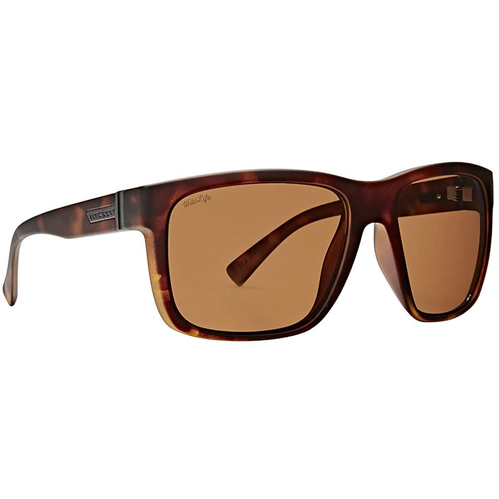 Von Zipper Maxis Polarized Sunglasses TortiseSatin WildBronze Square
