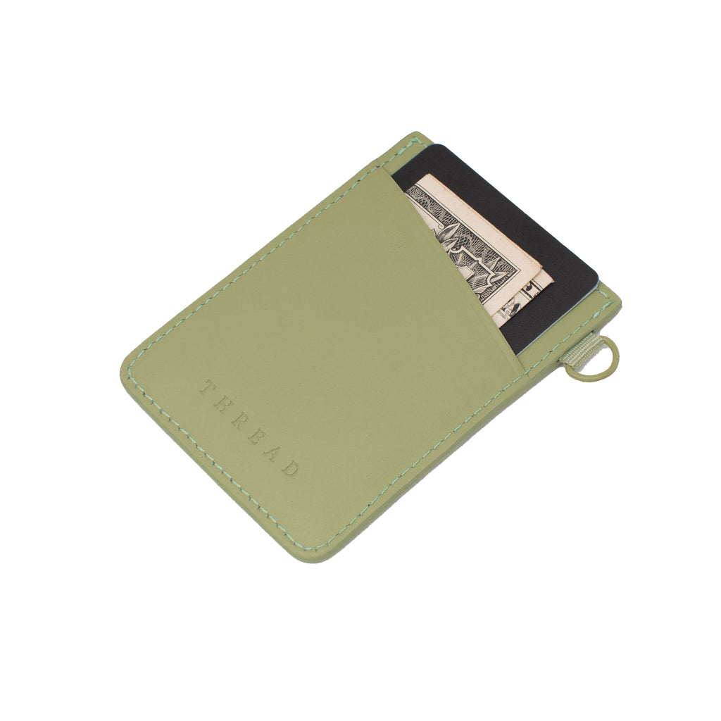 Thread Wallets Vertical Card Holder Wallet Sage Onesize