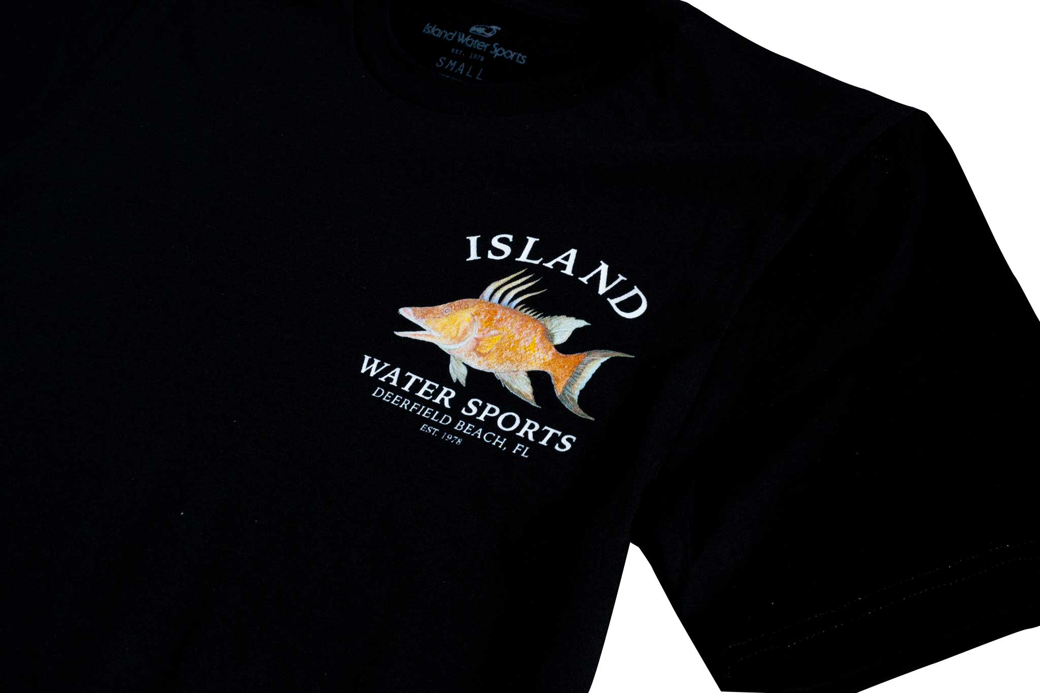 Island Water Sports Hogfish SS Tee Black M