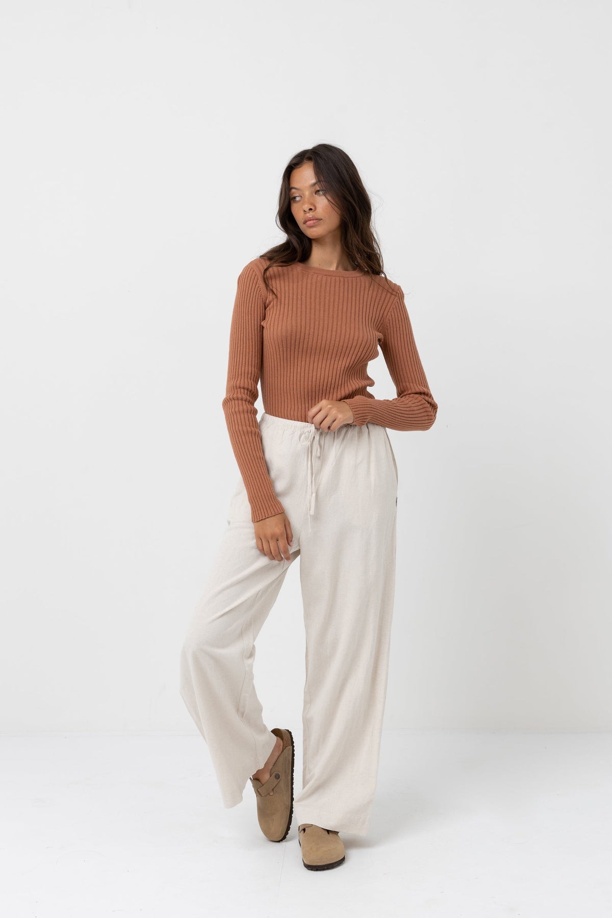 Rhythm Classic Drawstring Pant OAT 12