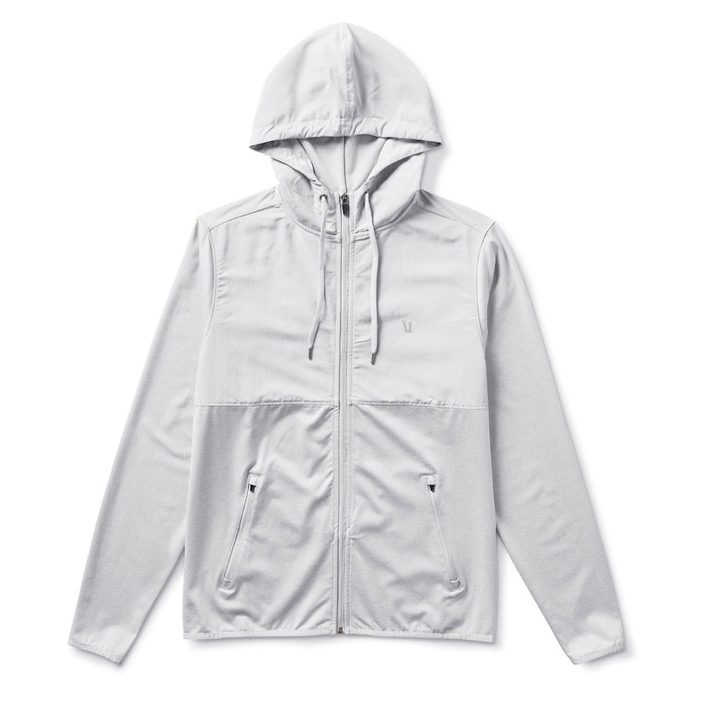 Vuori Mens Sunday Element Jacket Fleece HPT-Platinum Heather XL