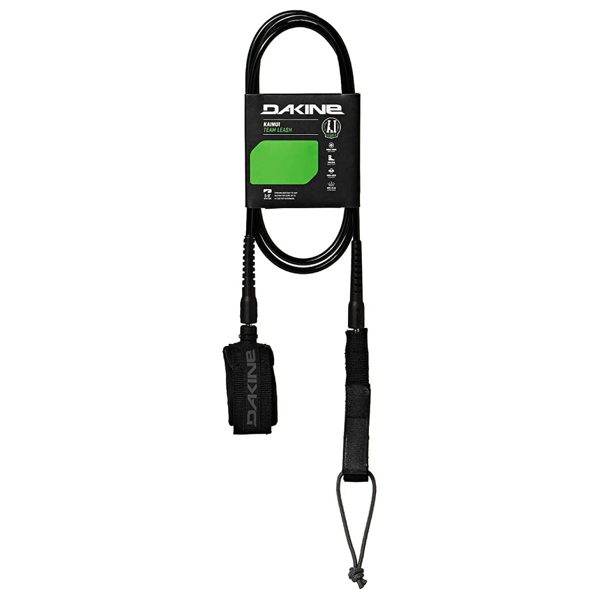 Dakine Kainui Team Leash 001-Irons Black 7ft0in