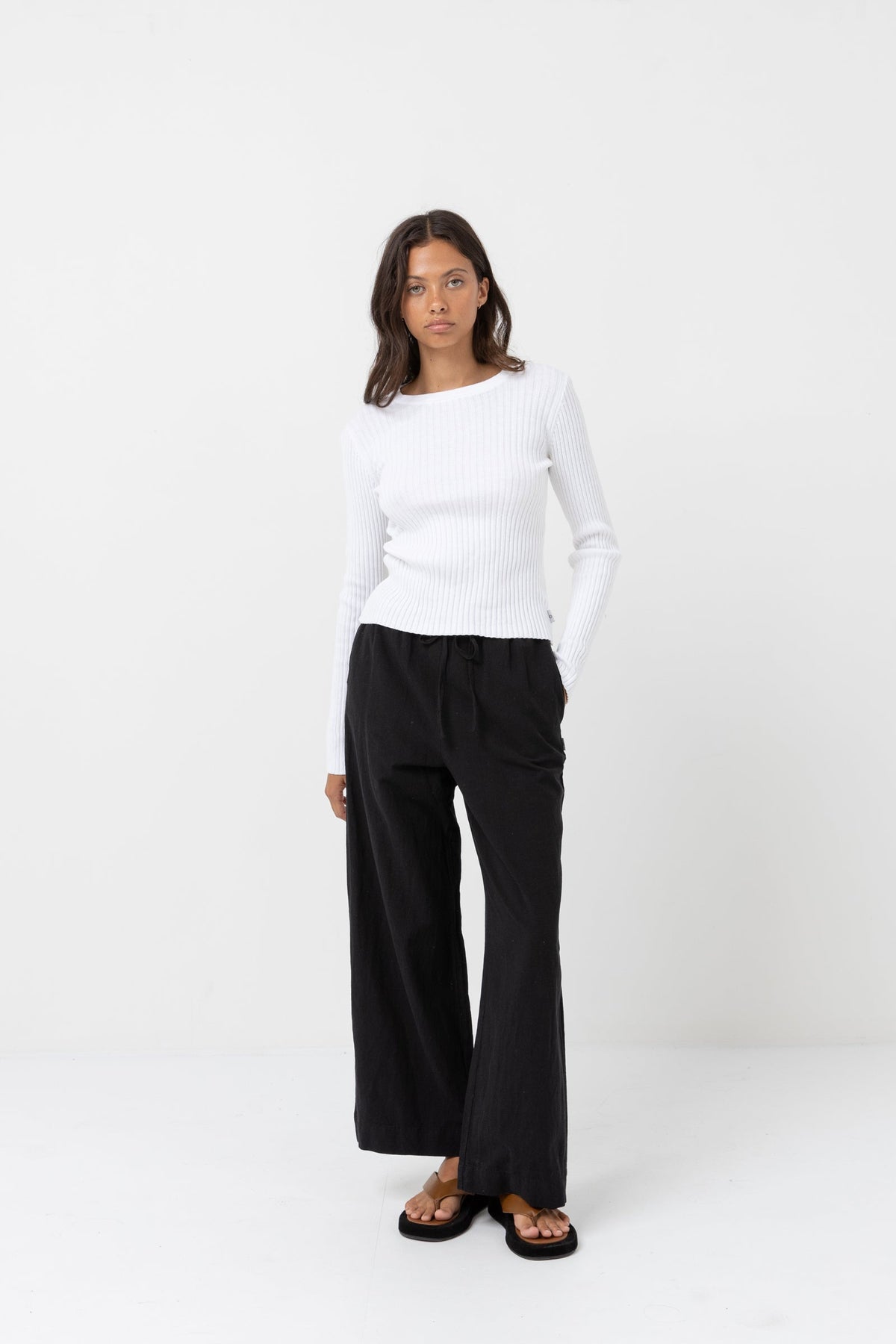 Rhythm Classic Drawstring Pant BLK 12