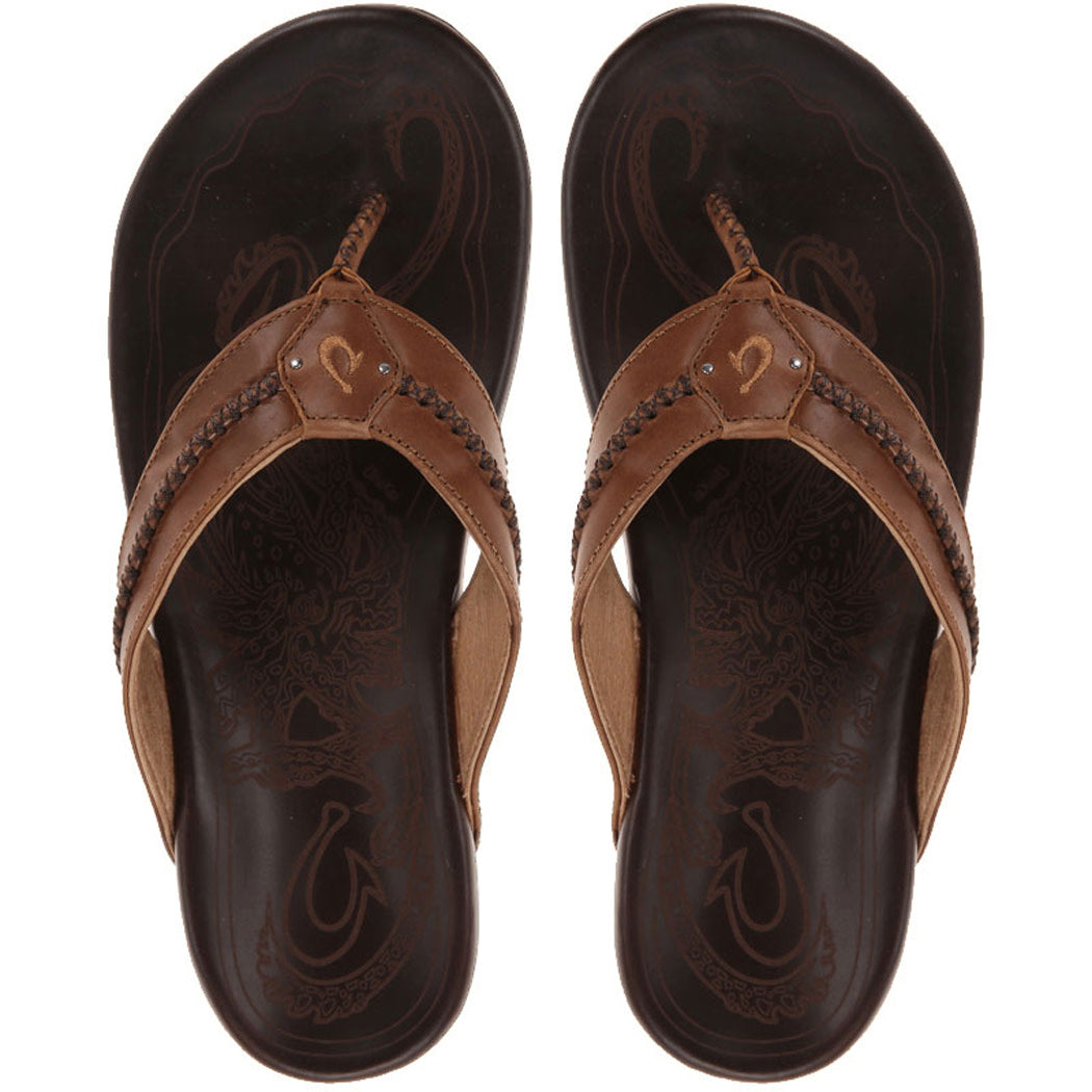Olukai Mea Ola Mens Sandal 3448-Tan-Dark Java 14