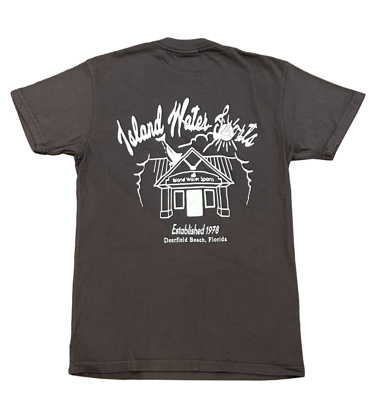 Island Water Sports The Shop SS Tee Charcoal XL