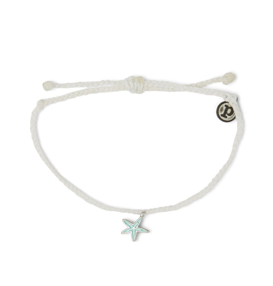 Pura Vida Enamel Starfish Bracelet WHIT OS