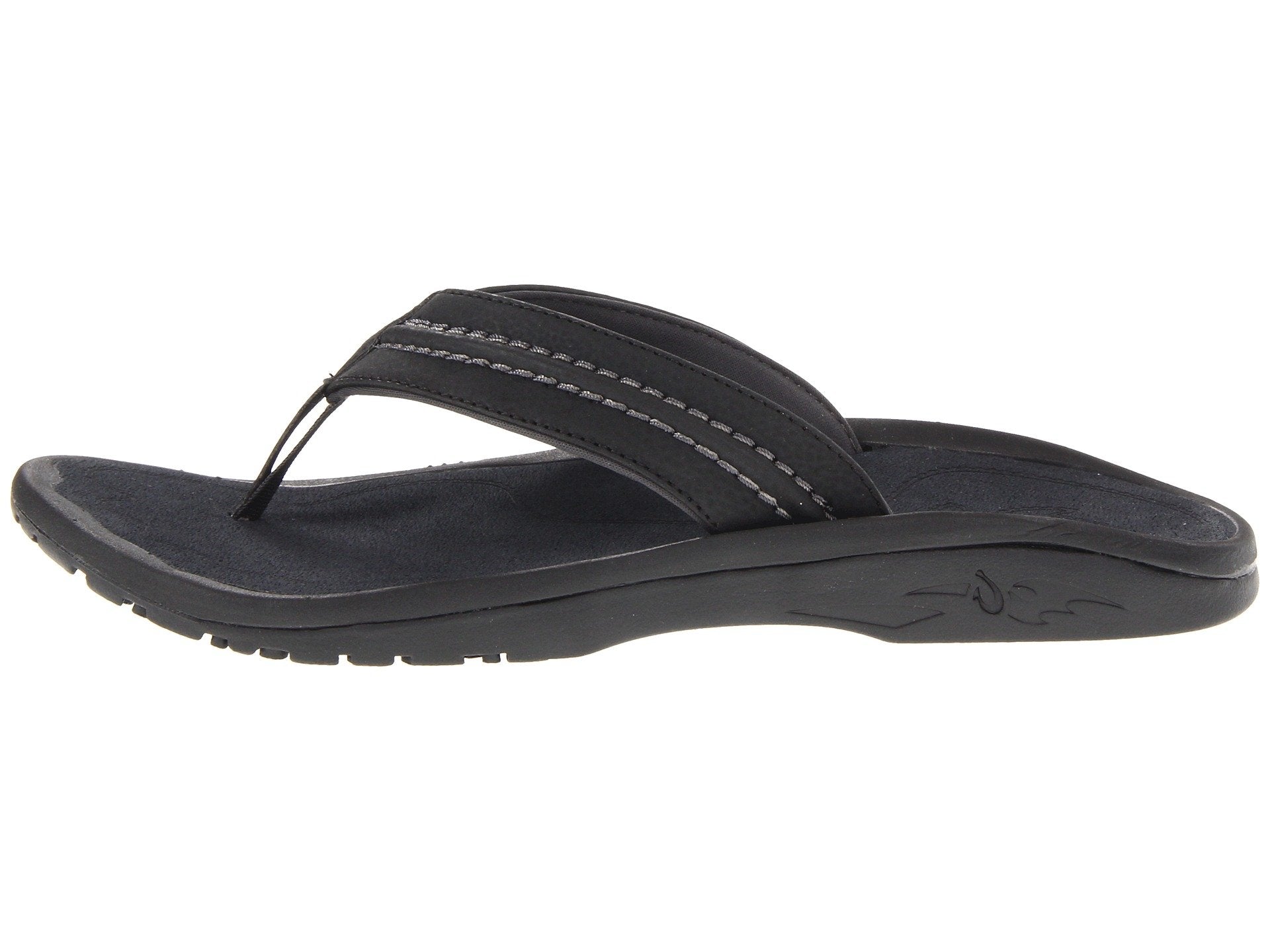 Olukai Hokua Mens Sandal 4042-Black-Dark Shadow 8