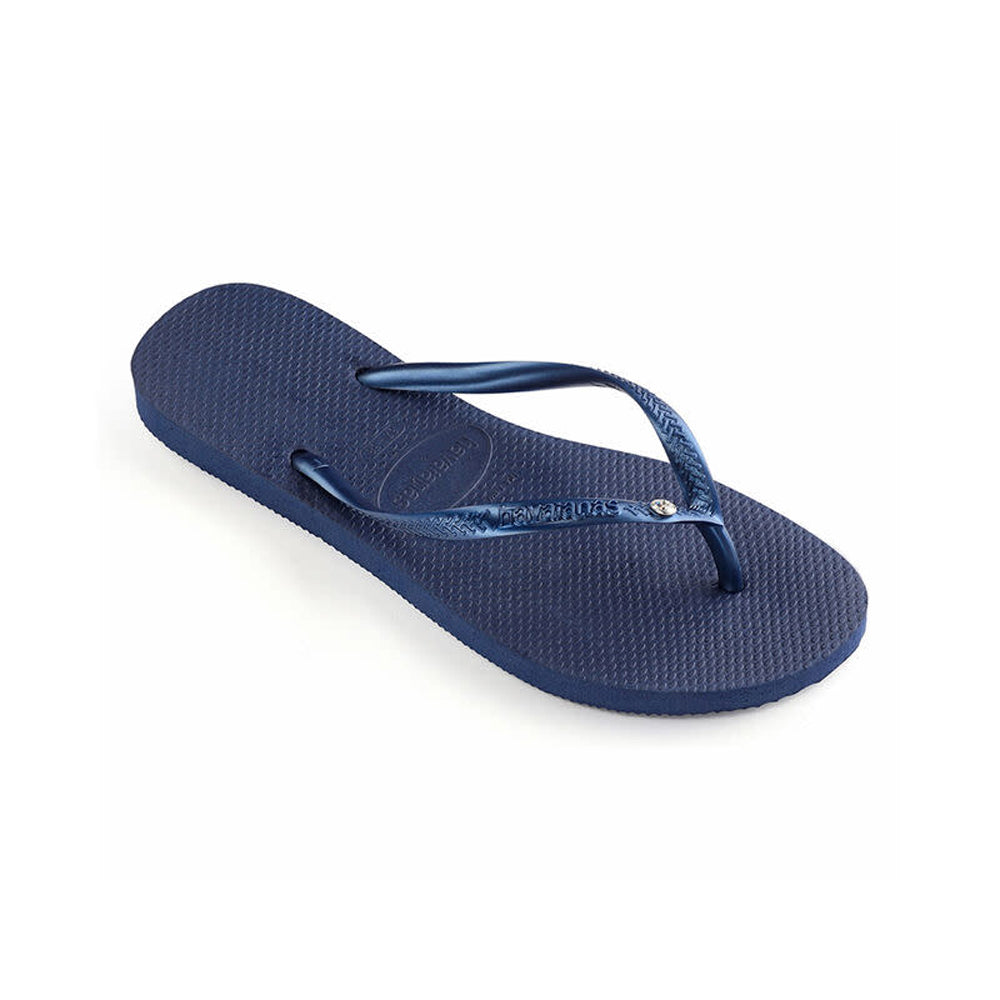 Havaianas Slim Crystal SW 2 Womens Sandal 0555-Navy Blue 6