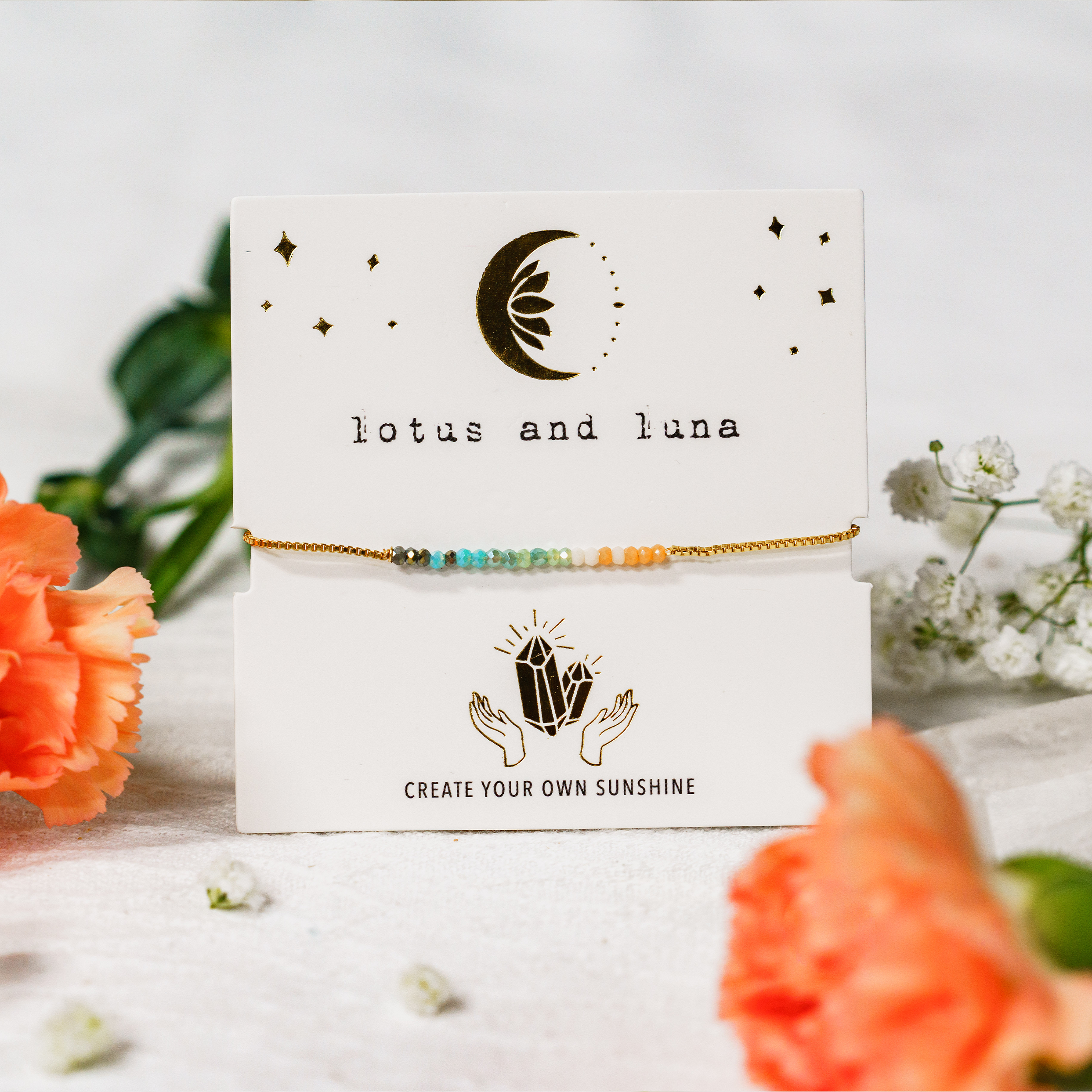"Create Your Own Sunshine" Goddess Bracelet.
