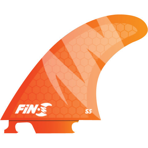 Fin-S S5 Honeycomb Tri-Fin Set Orange
