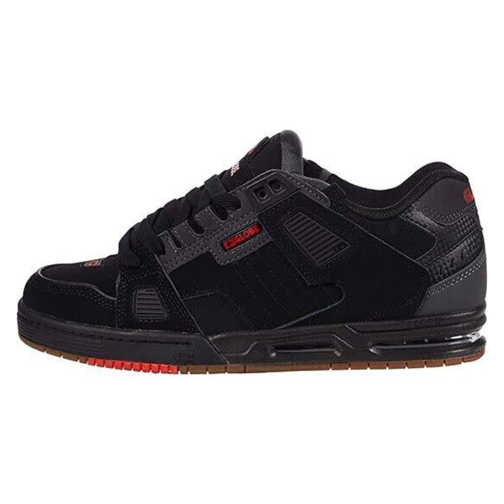 Globe Sabre Shoes Black/Charcoal/Red 8.5