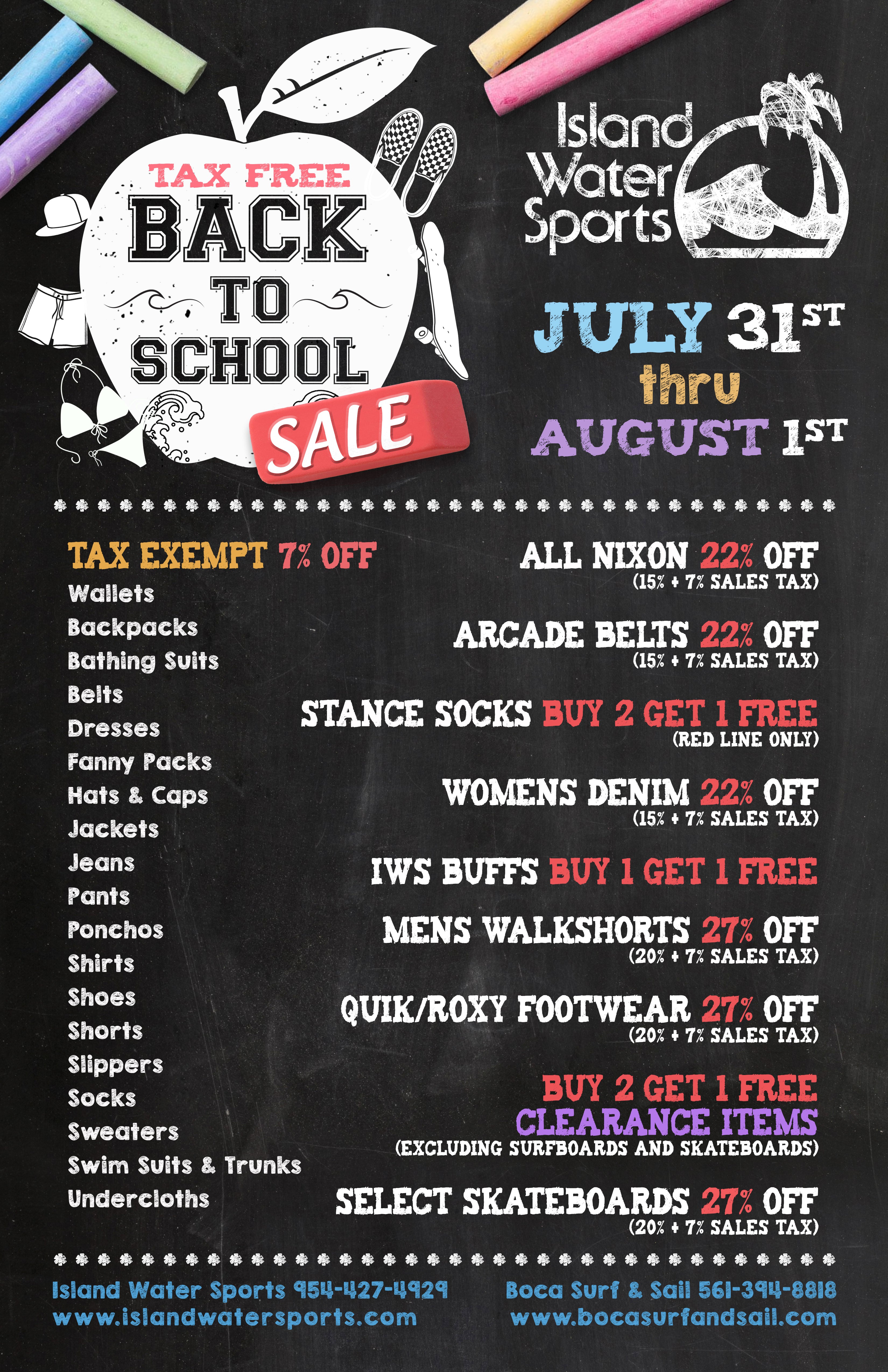 2021Back to School Sales Tax Holiday & Sale