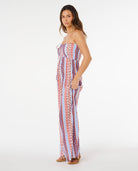 RIP CURL VENTURA SHIRRED JUMPSUIT 0040 - Red S