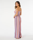 RIP CURL VENTURA SHIRRED JUMPSUIT 0040 - Red S