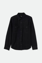Wayne Stretch L/S Woven Shirt - Washed Black.