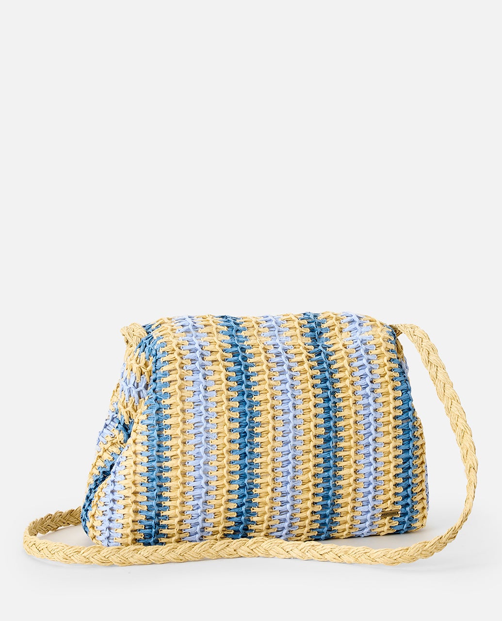 RIP CURL CROCHET FRAMED CLUTCH 2400 - Blue/Natural 1SZ