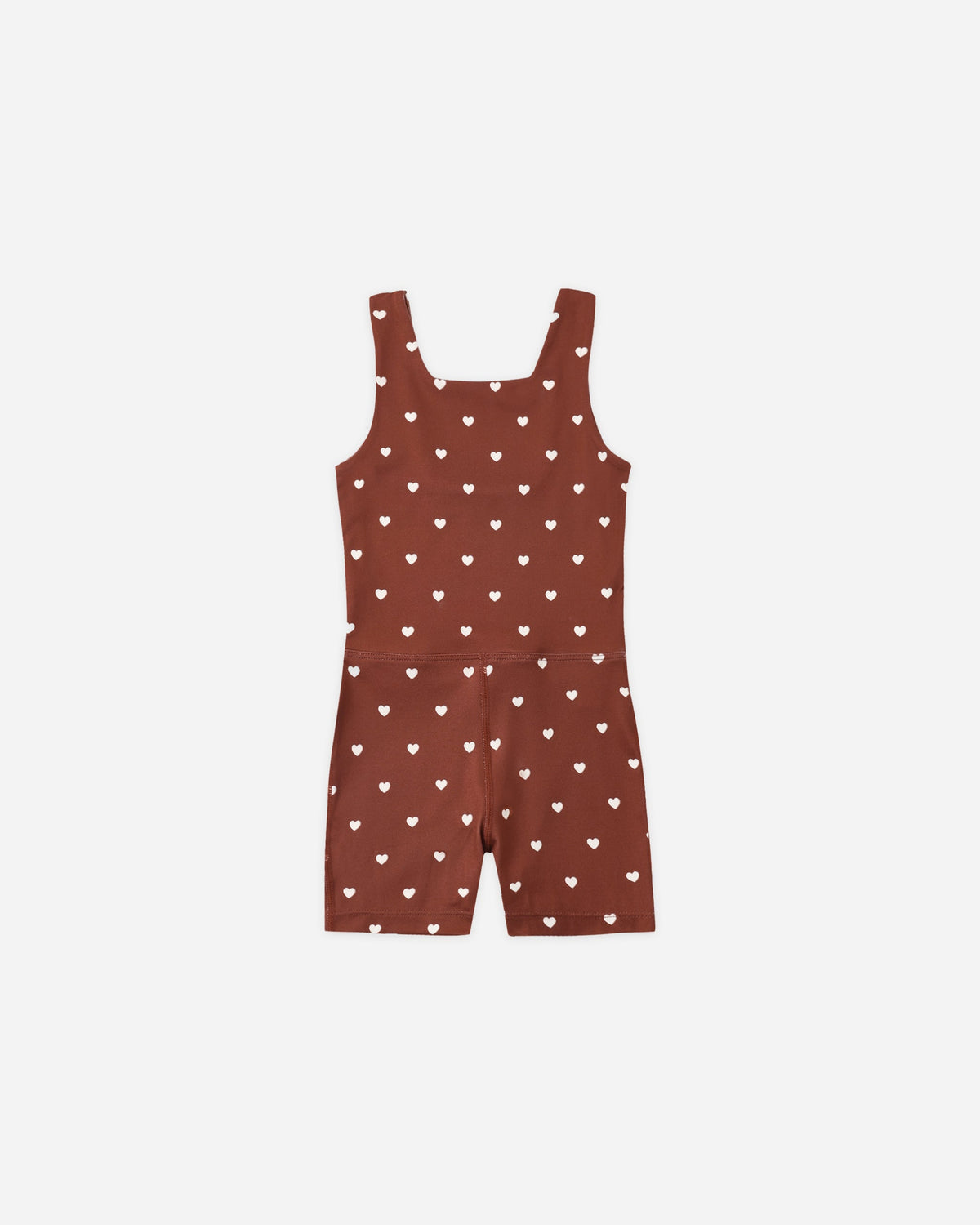 Rylee and Cru Malibu Bodysuit Brick Hearts 2-3Y