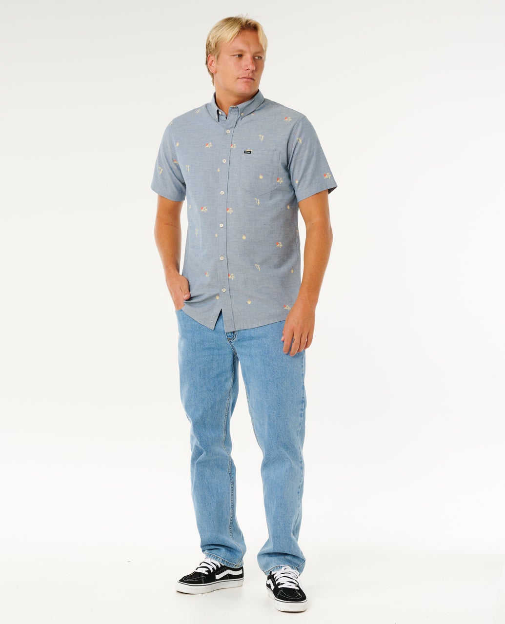RIP CURL SKELLY BREACH S/S SHIRT 2361 - Bluefin M