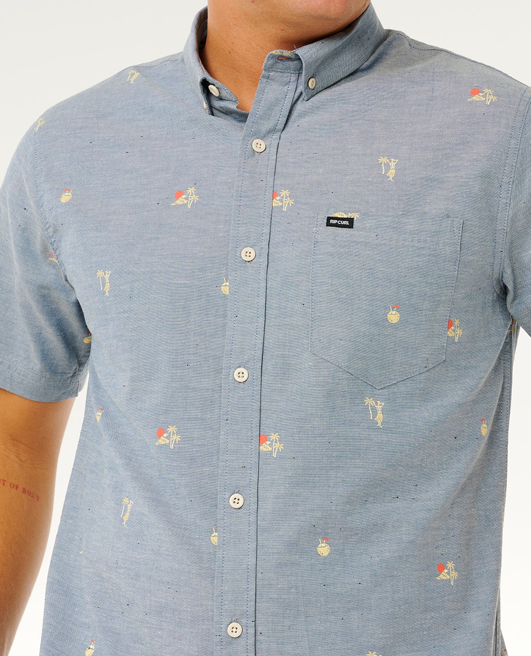 RIP CURL SKELLY BREACH S/S SHIRT 2361 - Bluefin S