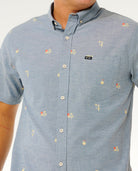 RIP CURL SKELLY BREACH S/S SHIRT 2361 - Bluefin S