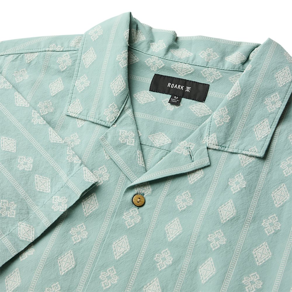 ROARK GONZO SS WOVEN Hazy Blue Jacquard XXL