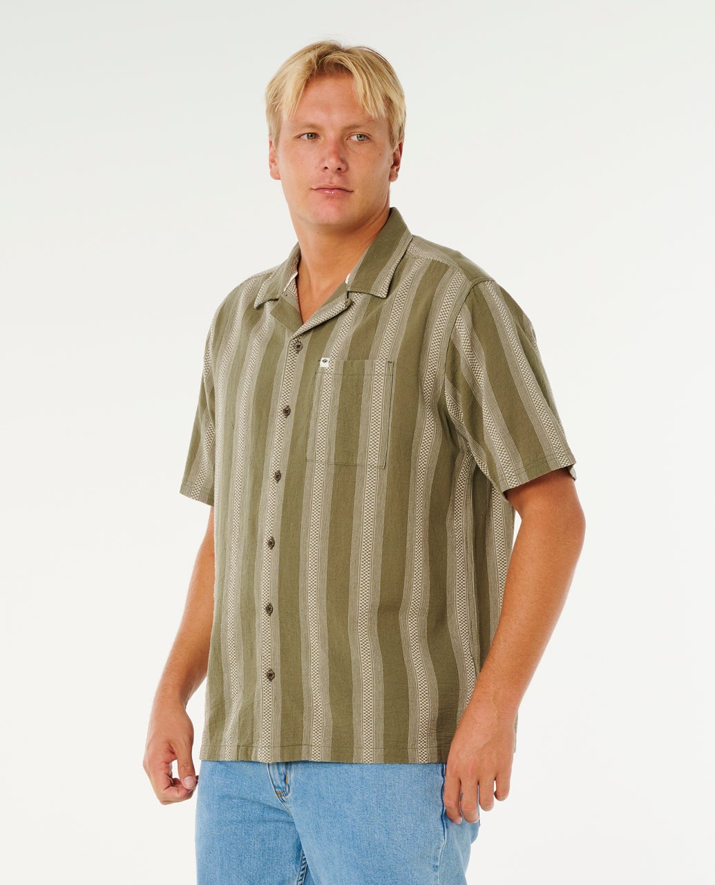 RIP CURL CLASSIC SURF WEAVER S/S SHIRT Fatigue S
