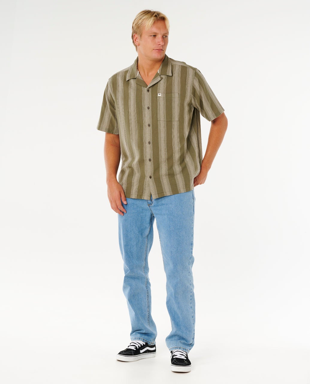 RIP CURL CLASSIC SURF WEAVER S/S SHIRT Fatigue M