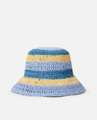 RIP CURL CROCHET BUCKET HAT 2400 - Blue/Natural M