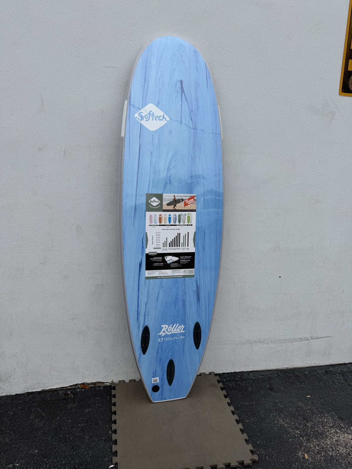Softech Roller Soft Surfboard Grey 6ft0in
