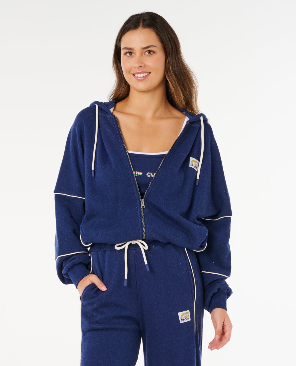 RIP CURL SURF SIDE SPLICED ZIP THROUGH 0291 - Dark Navy S