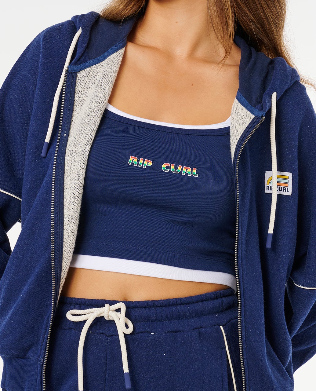 RIP CURL SURF SIDE SPLICED ZIP THROUGH 0291 - Dark Navy L