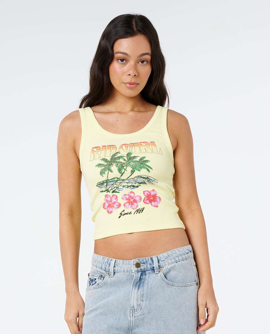 Rip Curl Hayley O Tank Pale Yellow XS
