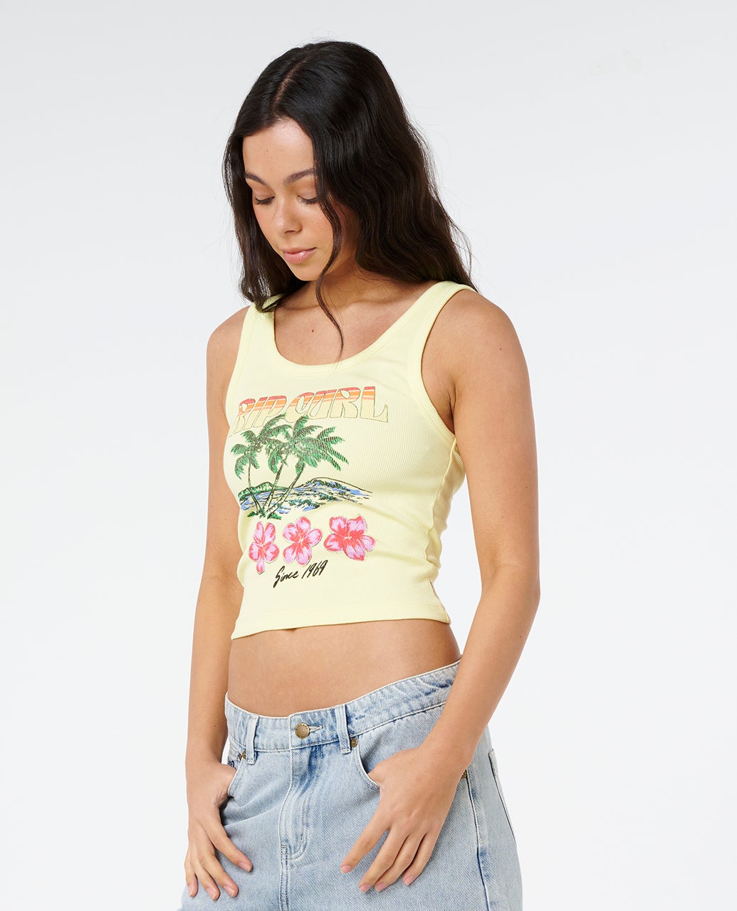 Rip Curl Hayley O Tank Pale Yellow XS