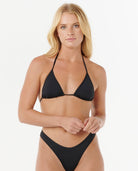 RIP CURL TRIANGLE BIKINI TOP 0090-BLACK M