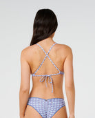 Rip Curl Party Wave Xback Tri Vintage Blue S