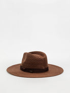BRIXTON LYONS KNIT PATTERN PACKABLE HAT COFFEE XS-S