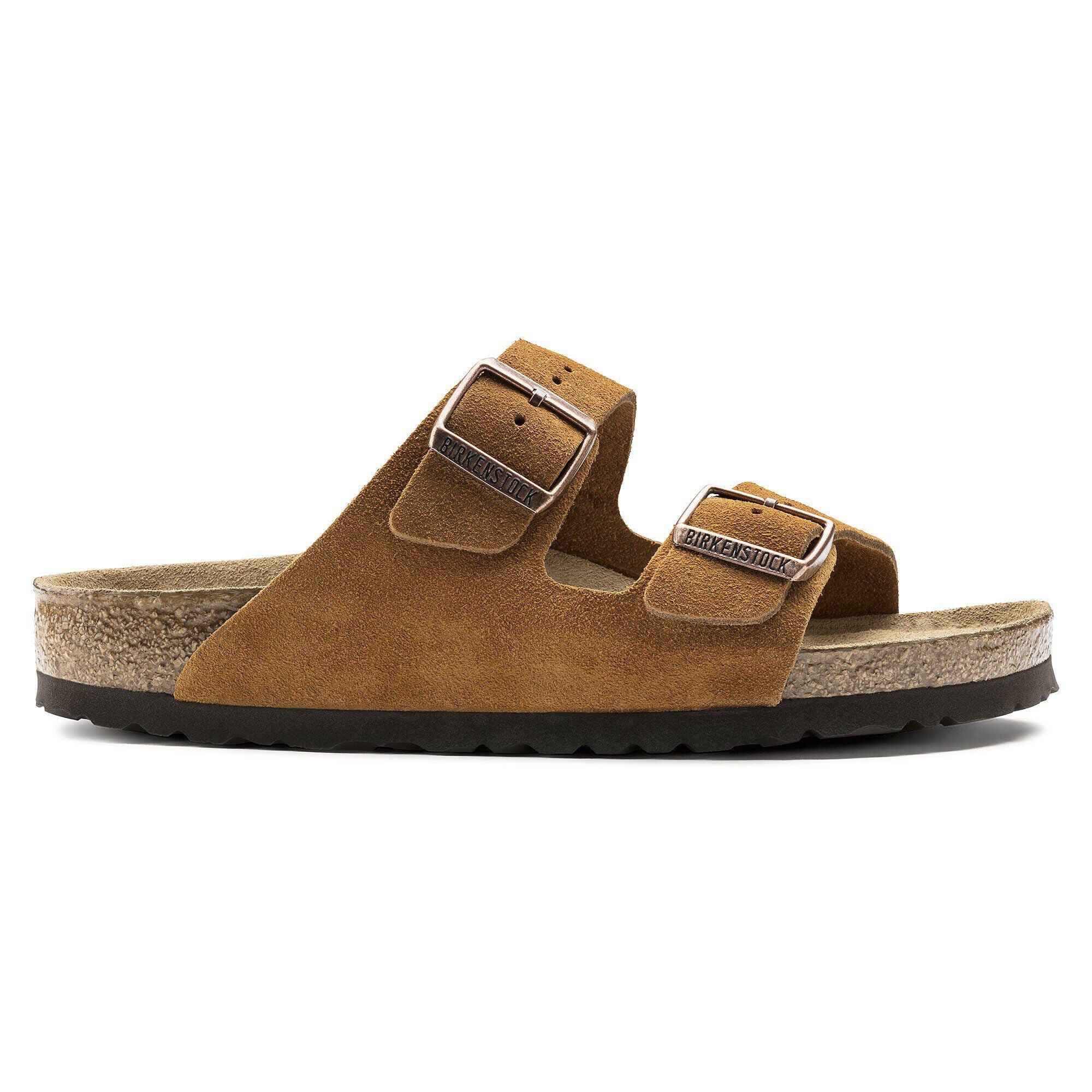 Birkenstock Arizona Soft Footbed Womens Sandal Suede-Mink 7