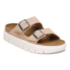 Birkenstock Arizona Chunky Womens Sandal Suede-Warm Sand 5