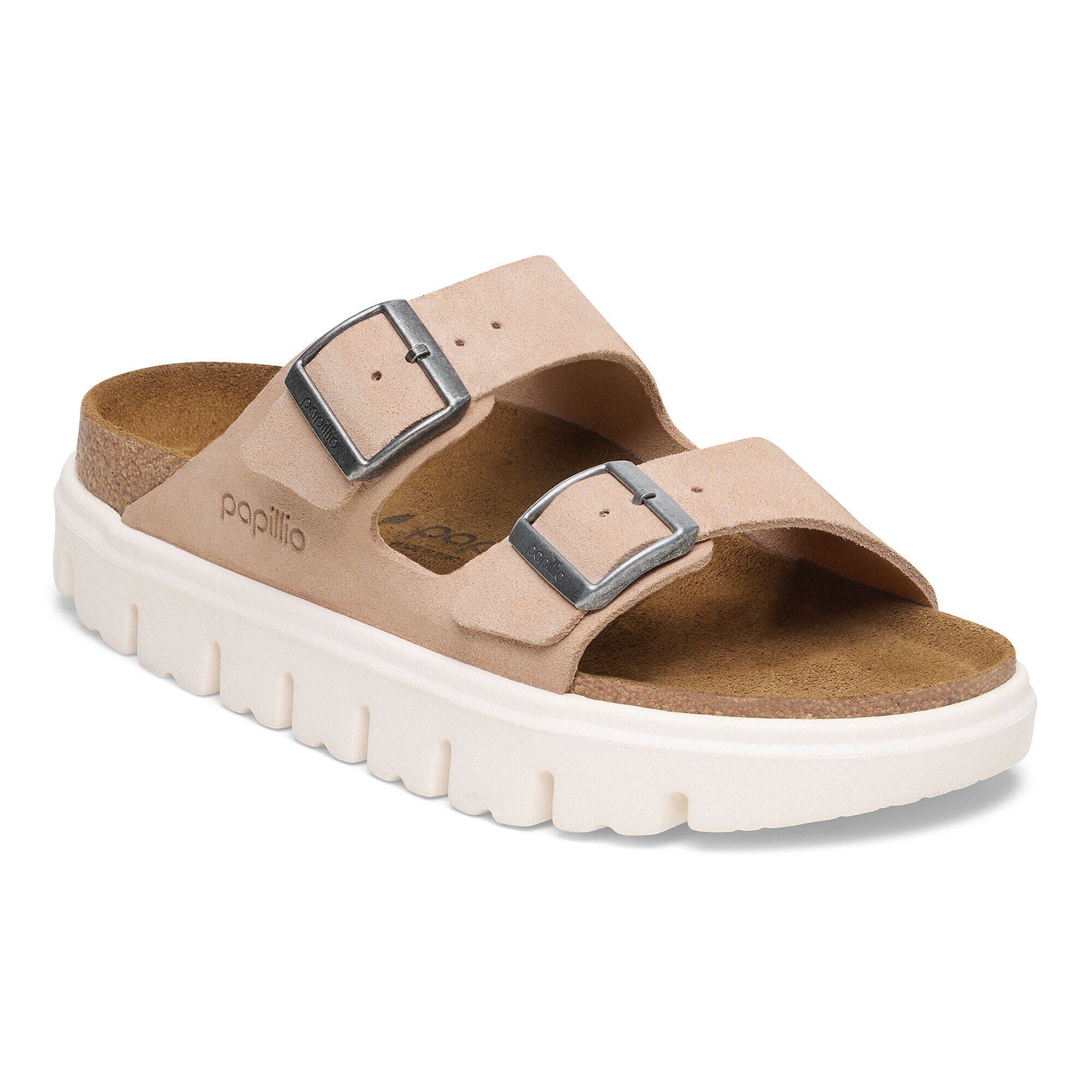 Birkenstock Arizona Chunky Womens Sandal Suede-Warm Sand 10