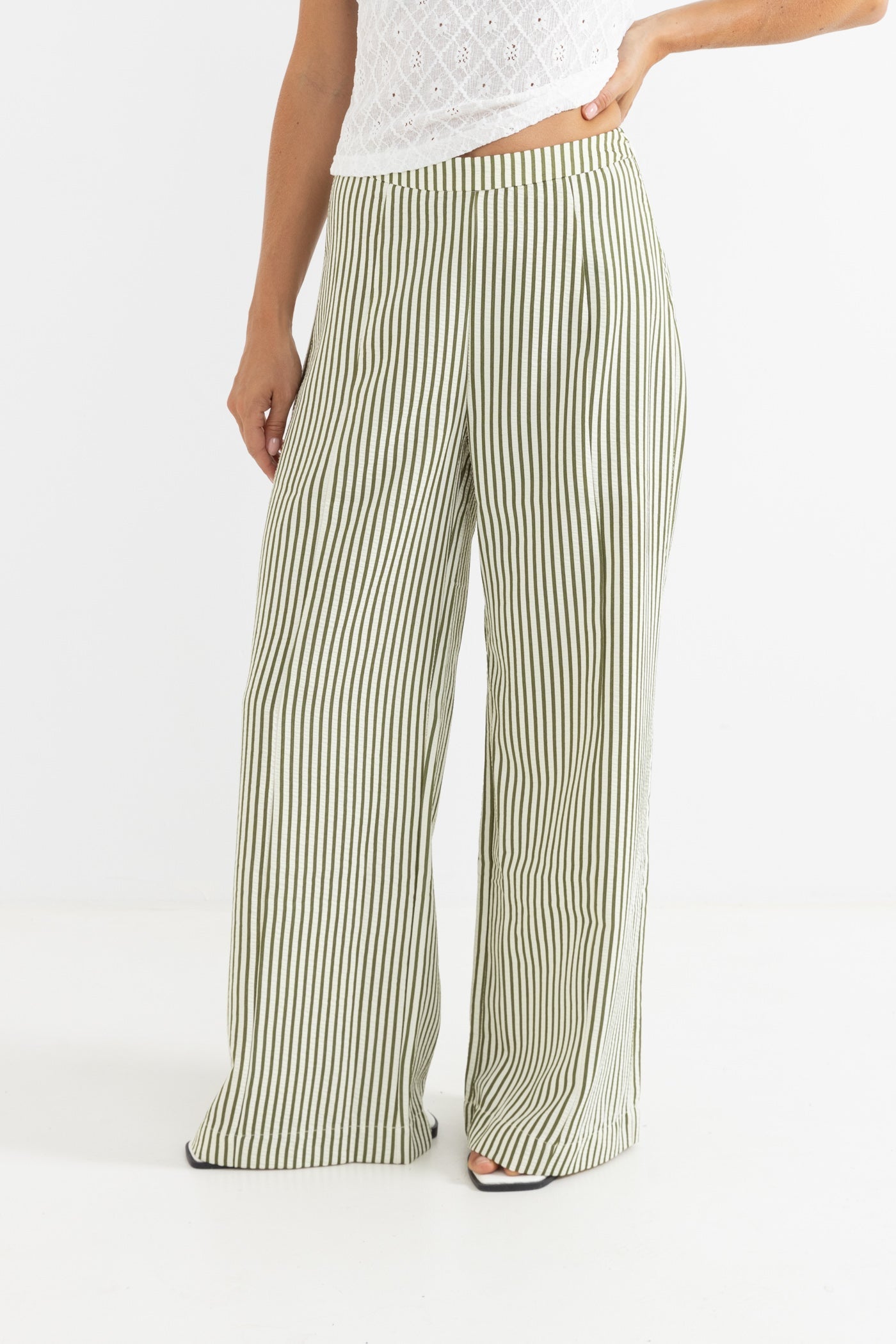 RHYTHM COVE STRIPE WIDE LEG PANT ALO-ALOE 04