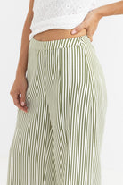 RHYTHM COVE STRIPE WIDE LEG PANT ALO-ALOE 10