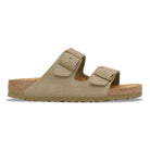 Birkenstock Arizona Mens Sandal Suede-Faded Khaki 8