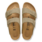 Birkenstock Arizona Mens Sandal Suede-Faded Khaki 11