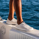 Olukai Moku Pae Mens Shoe WSDE-White Sand-Trench Blue 9.5