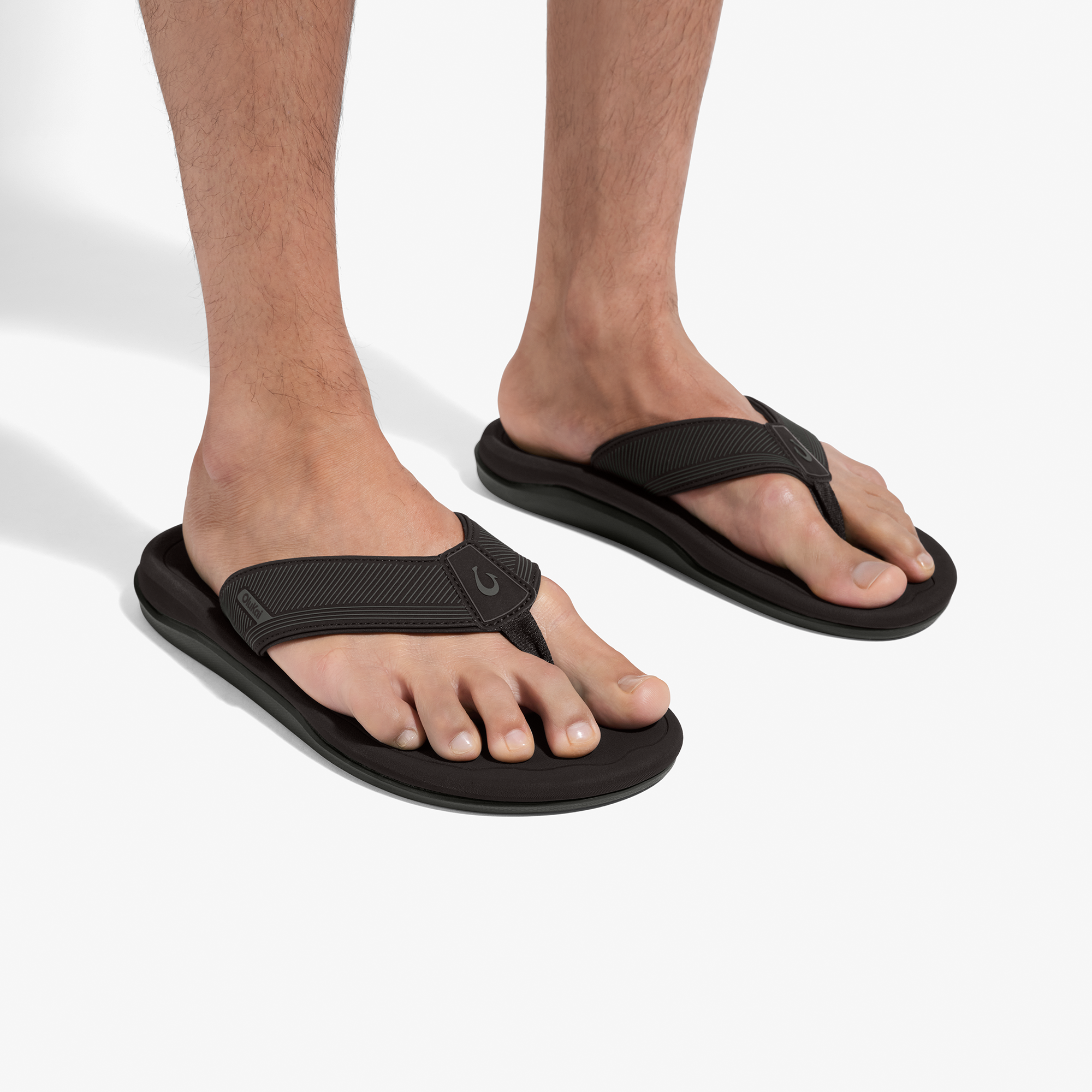 Olukai Ahi Kai Mens Sandal 4040-Black-Black 14