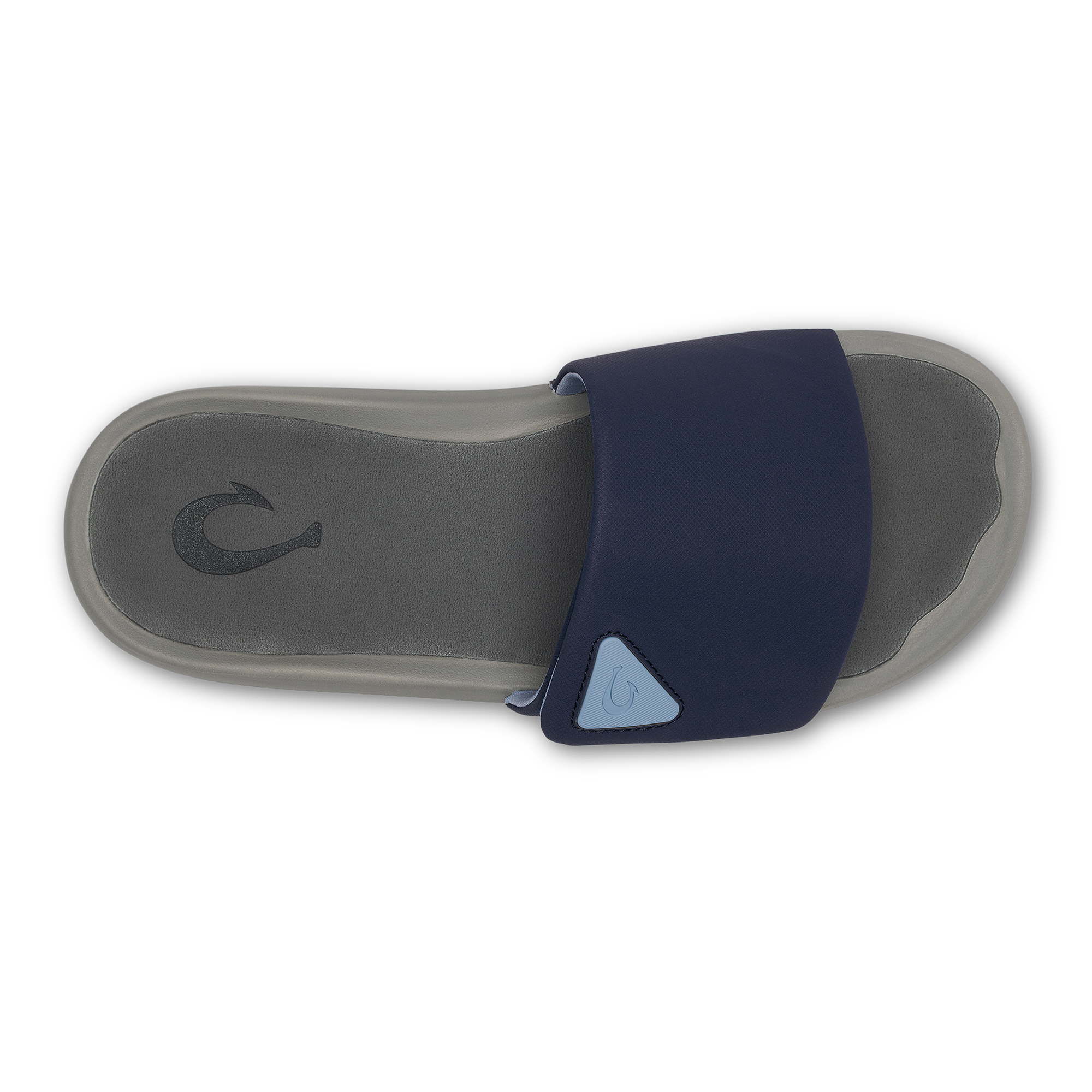 Olukai Ulele Slide Mens Sandal TF26-Blue Depth-Charcoal 9
