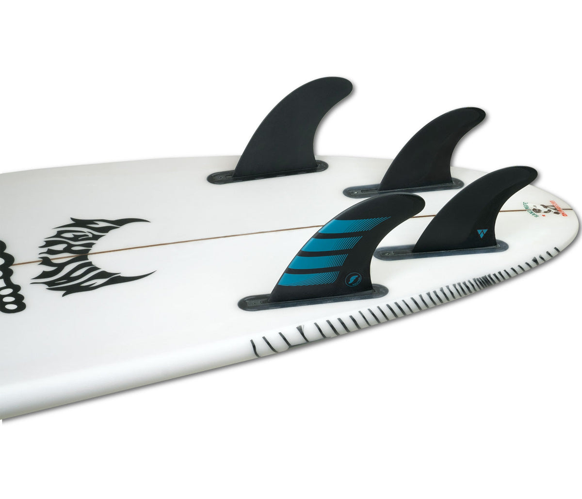 Future Fins F4 Alpha 5-Fin Set Carbon-Aqua S-NEW