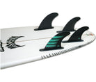 Future Fins F6 Alpha 5-Fin Set Carbon-Teal M-NEW